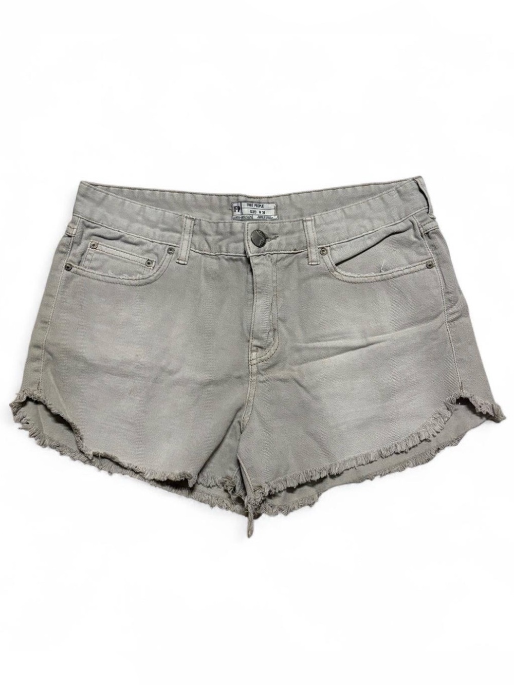 free people denim shorts